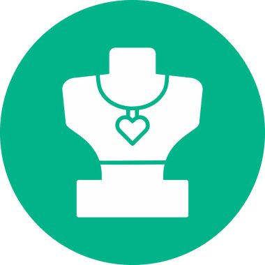 kolye simgesi vektör illüstrasyonu