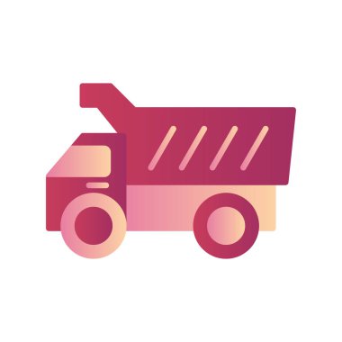 araç web simgesi basit illüstrasyon