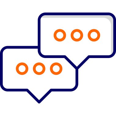 Konuş. Web simgesi basit illüstrasyon