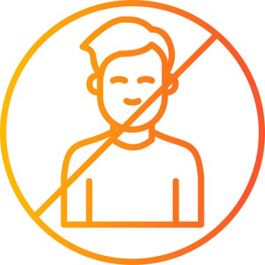 Man Kara Liste simgesinin vektör illüstrasyonu