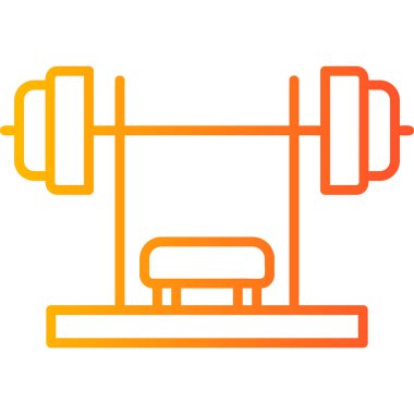 fitness ve egzersiz vektörü simgesi