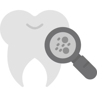 Bakteri simgesi, vektör illüstrasyonu basit tasarım