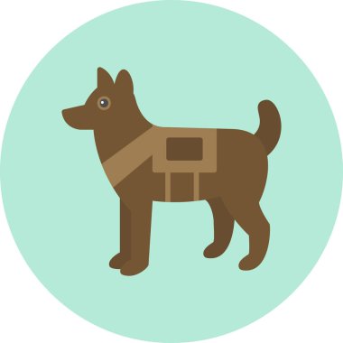 Köpek simgesinin vektör illüstrasyonu