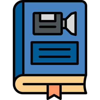 Sinema web simgesi basit illüstrasyon