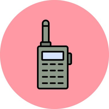 telsiz konuşma simgesi basit bir illüstrasyon