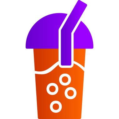 Bir bardak meyve suyunun vektör çizimi