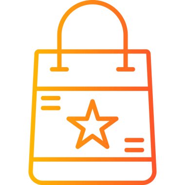 Alışveriş çantası modern simge, vektör illüstrasyonu