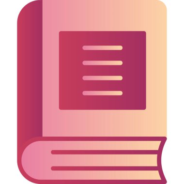 Kitap simgesi, modern tasarım illüstrasyonu