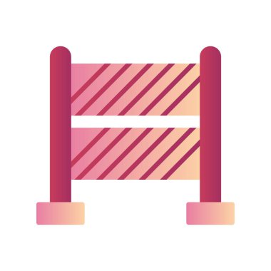 Bariyer. Web simgesi basit illüstrasyon