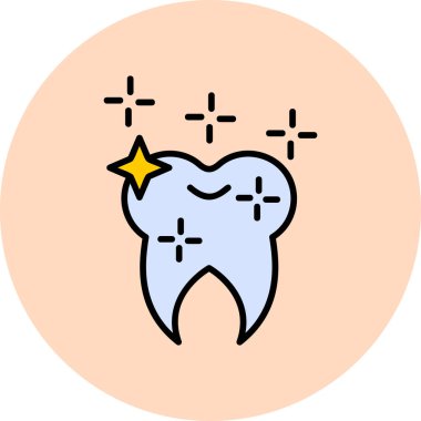 Diş. Web simgesi basit illüstrasyon