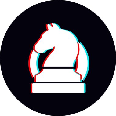 Satranç ikonu vektör illüstrasyonu