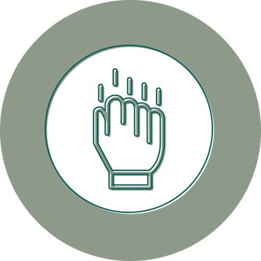 Modern simgeye, vektör illüstrasyonuna direnin