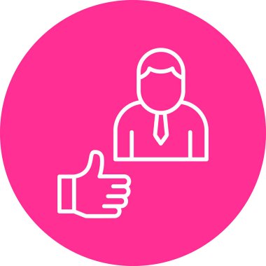 başparmak yukarı simgesi, vektör illüstrasyonu