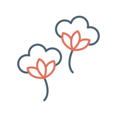 simple art illustration of Cotton Flowers 