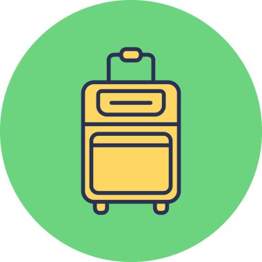 Çanta. Web simgesi vektör illüstrasyonu