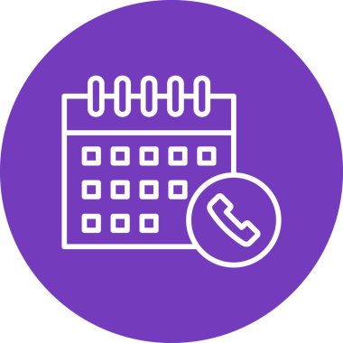 Takvim simgesi, vektör illüstrasyonu basit tasarım