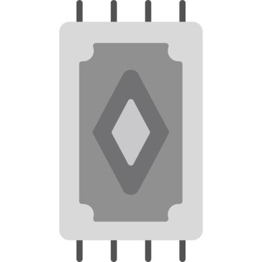 Rug Web simgesi basit illüstrasyon