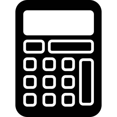 hesap makinesi simgesi, vektör illüstrasyonu