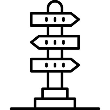 Yönlendirme web simgesi basit illüstrasyon