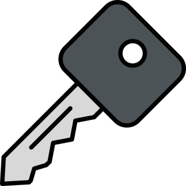 Anahtar. Web simgesi basit illüstrasyon