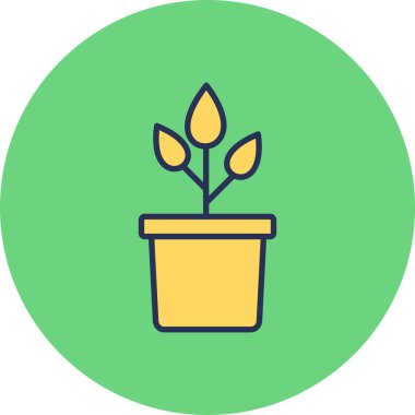 plant pot, vector illustration 