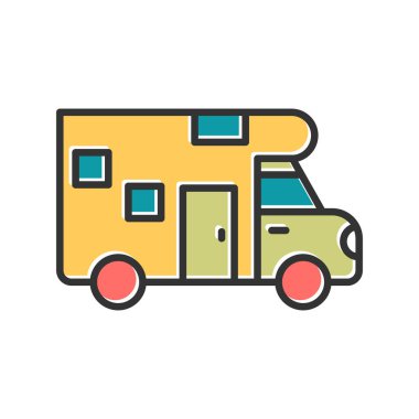 Kişisel ve ticari kullanım için kamp vektör simgesi