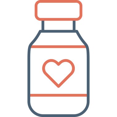 Vitamin Ağı simgesi basit illüstrasyon