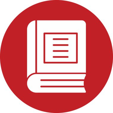 Kitap simgesi, modern tasarım illüstrasyonu