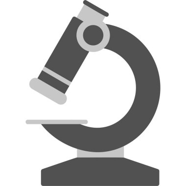 Mikroskop. Web simgesi basit illüstrasyon