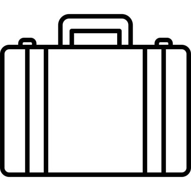 Çanta. Web simgesi basit illüstrasyon 