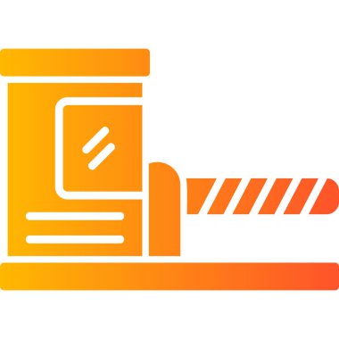 park arabası renk vektörü simgesi, düz tasarım