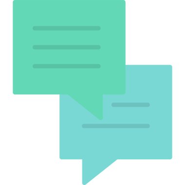 Konuş. Web simgesi basit illüstrasyon