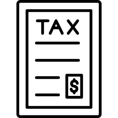 Vergi simgesi vektör illüstrasyonu