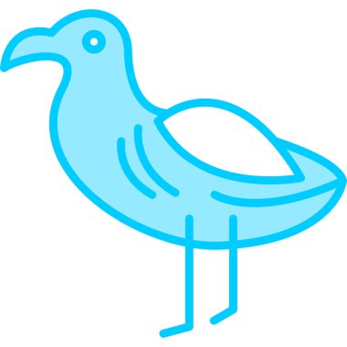 Albatros. Web simgesi basit tasarım