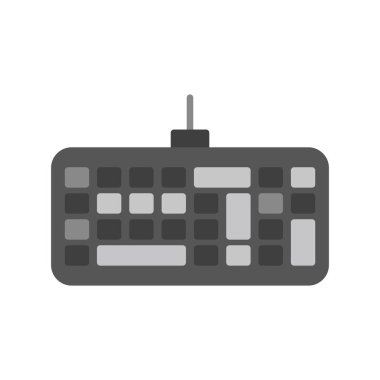 Klavye. Web simgesi basit illüstrasyon 