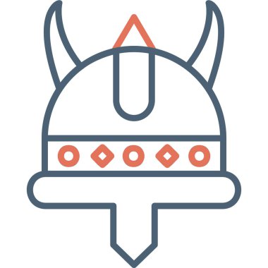 Miğfer. Web simgesi basit illüstrasyon 