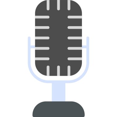 mikrofon simgesi vektör illüstrasyonu