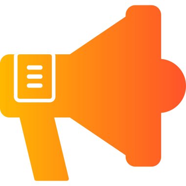 Megafon ikonu vektör illüstrasyonu