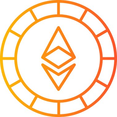 bitcoin. Web simgesi basit illüstrasyon