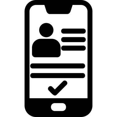 akıllı telefon simgesi vektör illüstrasyonu