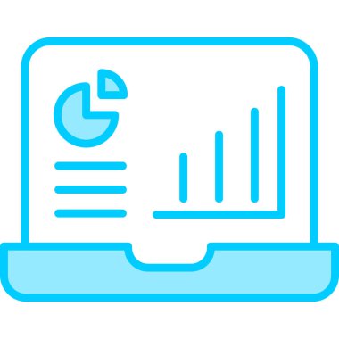 Analizler. Web simgesi basit illüstrasyon