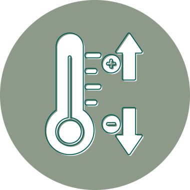 Sıcaklık web simgesi vektör illüstrasyonu