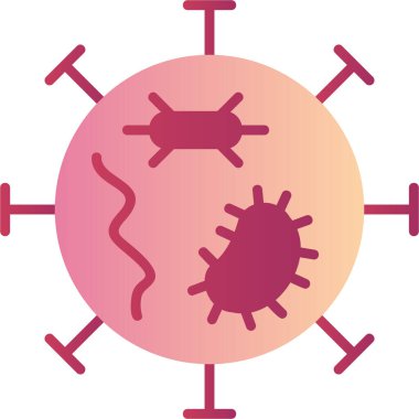 Virus icon modern vector illustration 