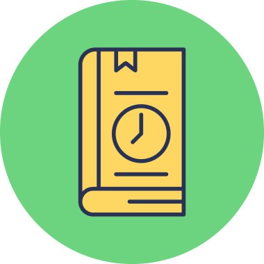 Kitap simgesinin vektör illüstrasyonu