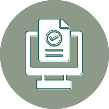 Dosya simgesinin vektör illüstrasyonu