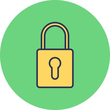 ikon vektör illüstrasyonunu kilitle 