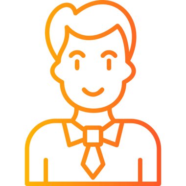 İş adamı. Web simgesi basit tasarım