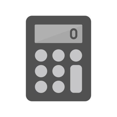 Hesap makinesi simgesi. vektör illüstrasyonu