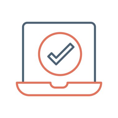 Bilgisayar. Web simgesi basit illüstrasyon