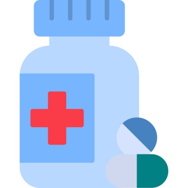 İlaç simgesi vektör illüstrasyonu